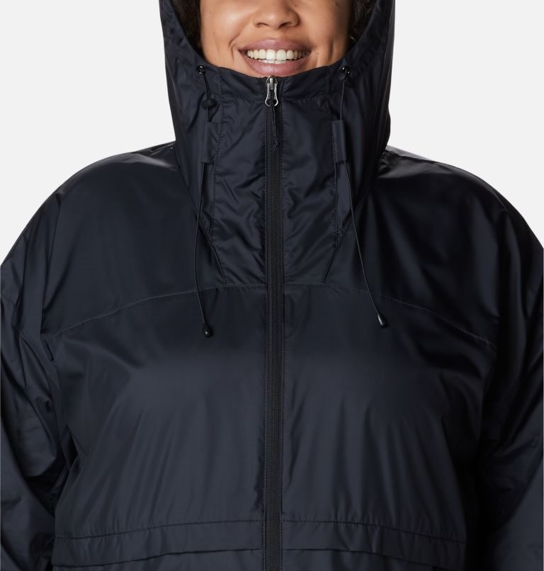 Columbia Alpine Chill Windbreaker Jakke Dame Svarte | Plus Size 19627H